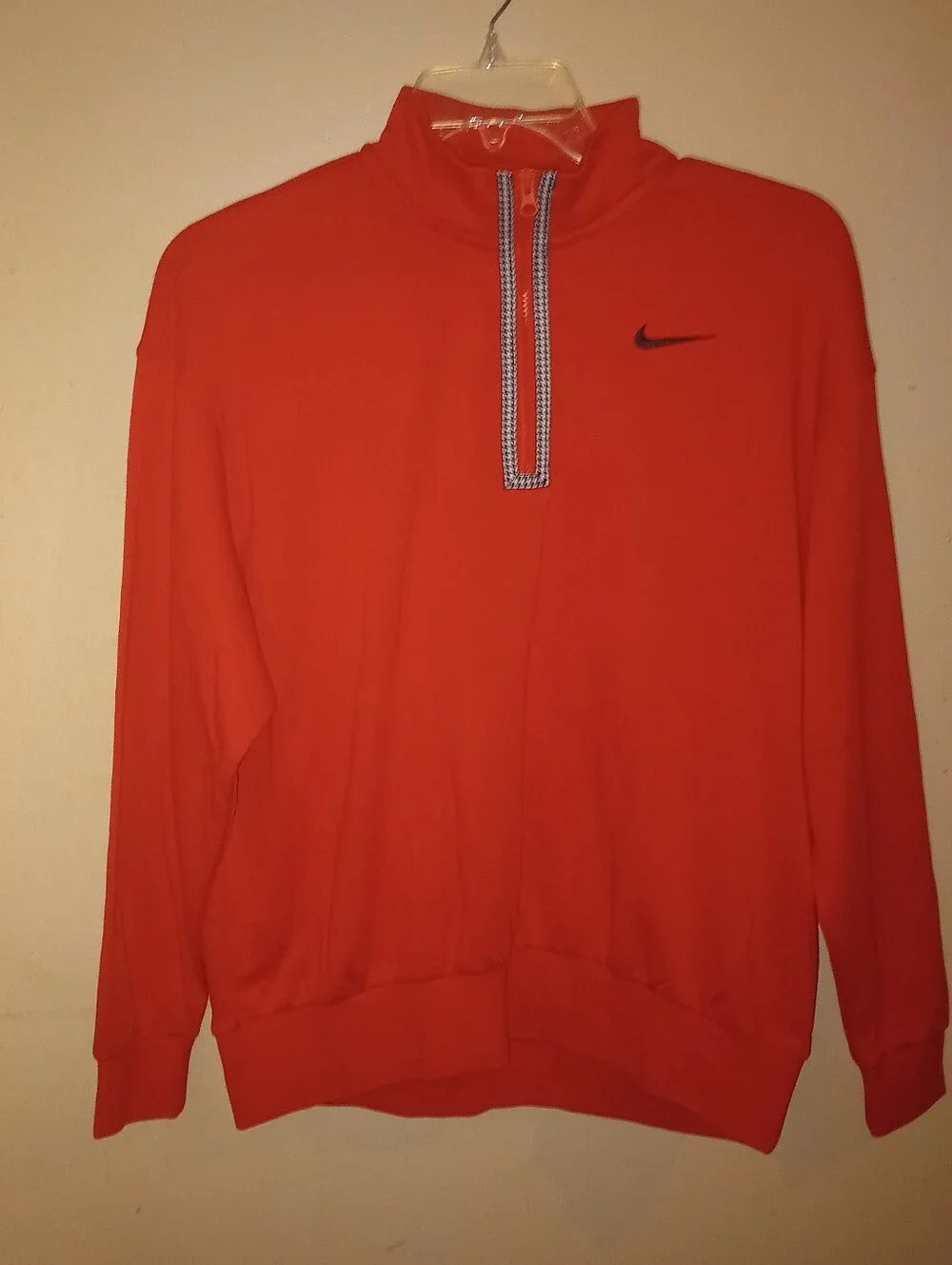 NWT Nike Sportswear Icon Clash Pullover Women's Size Small Oversized Chile Red